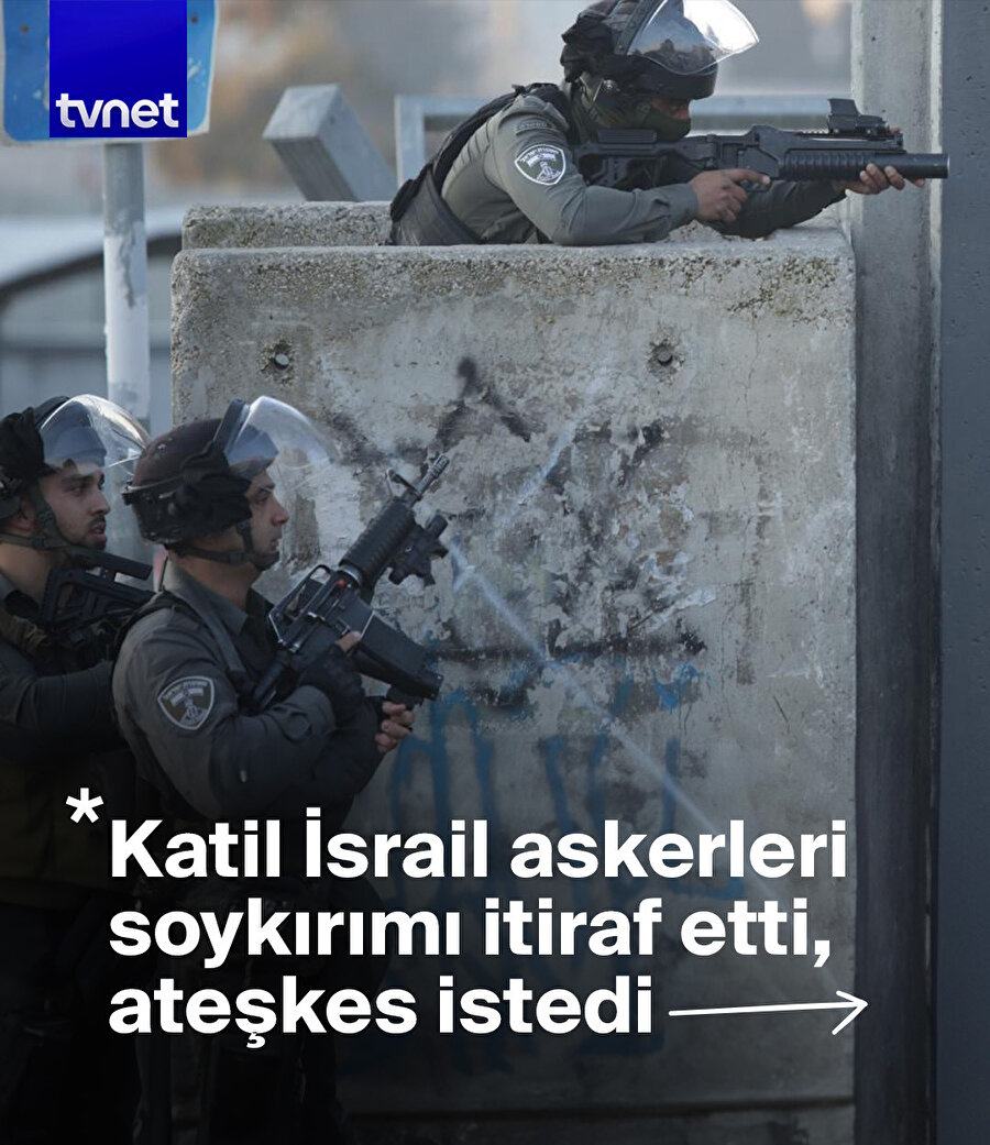 Katil İsrail askerleri soykırımı itiraf etti, ateşkes istedi