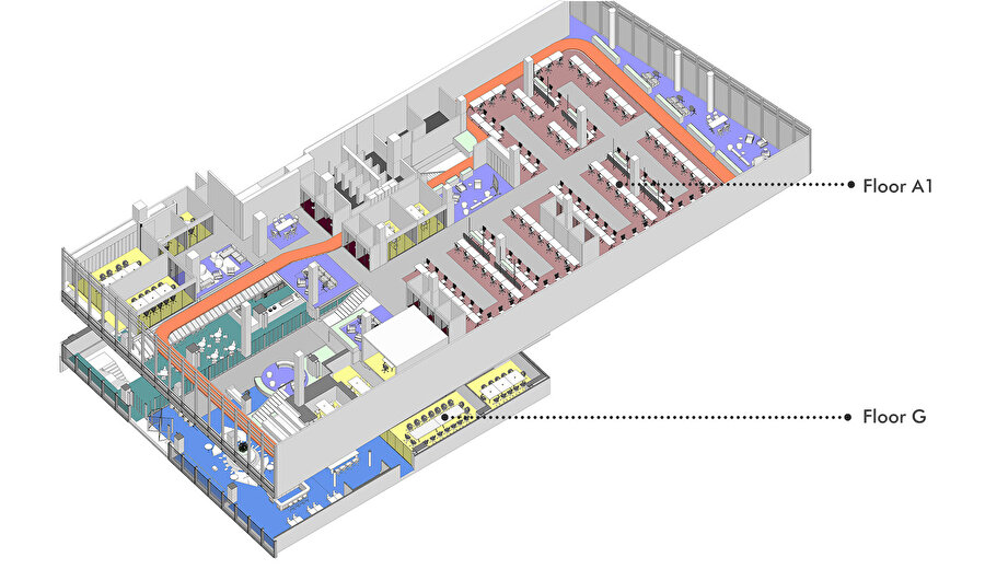 Good Job Games Ofis İzometrik Plan. 