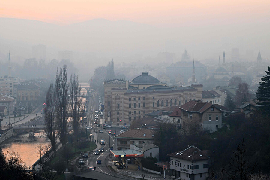 Saraybosna'da hava kirliliği endişe verici seviyelere ulaştı