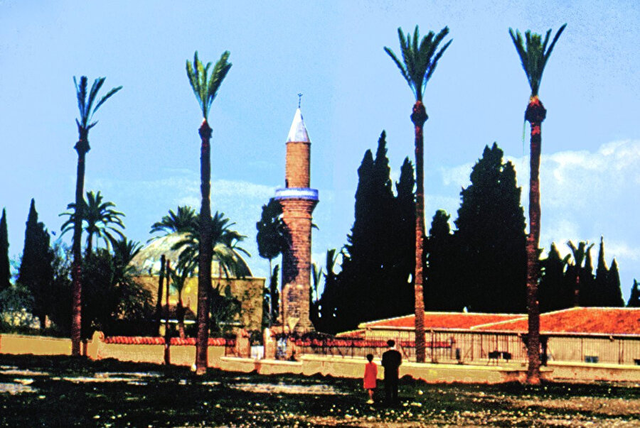 ''Gül bahçesi” anlamına gelen “gülşen-i feyz” adı verilen Hala Sultan Tekkesi’nin eski hali.