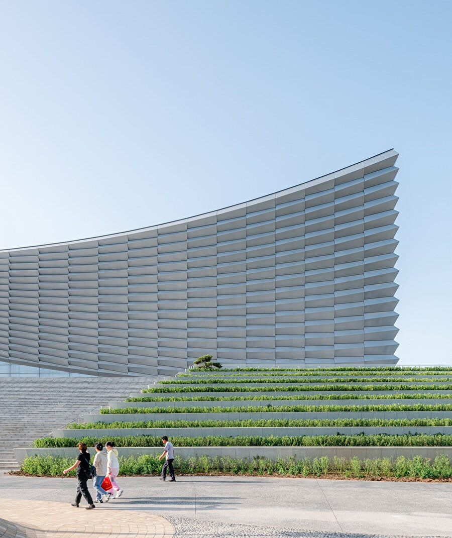 Beijing Performans Sanatları Merkezi Dış Mekan.