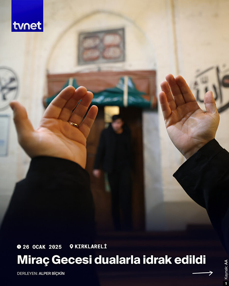 Miraç Gecesi dualarla idrak edildi