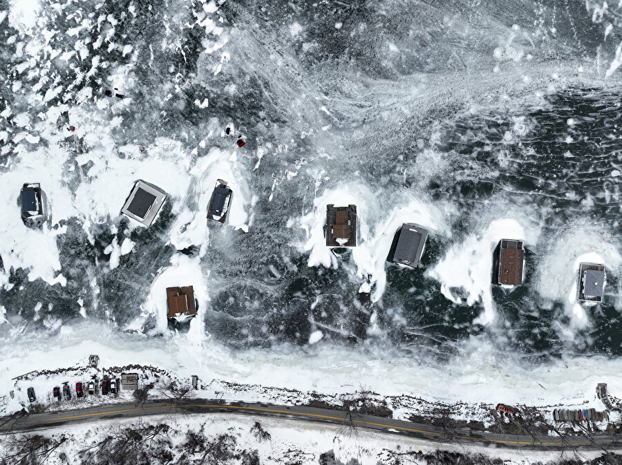 ABD'de Erie Gölü buzla kaplandı