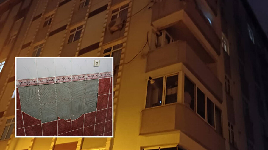 Küçükçekmece'de 7 katlı bina tahliye edildi