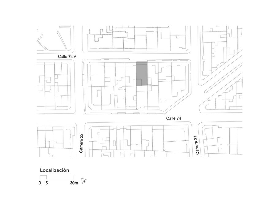 Atelier Tropical House vaziyet planı.