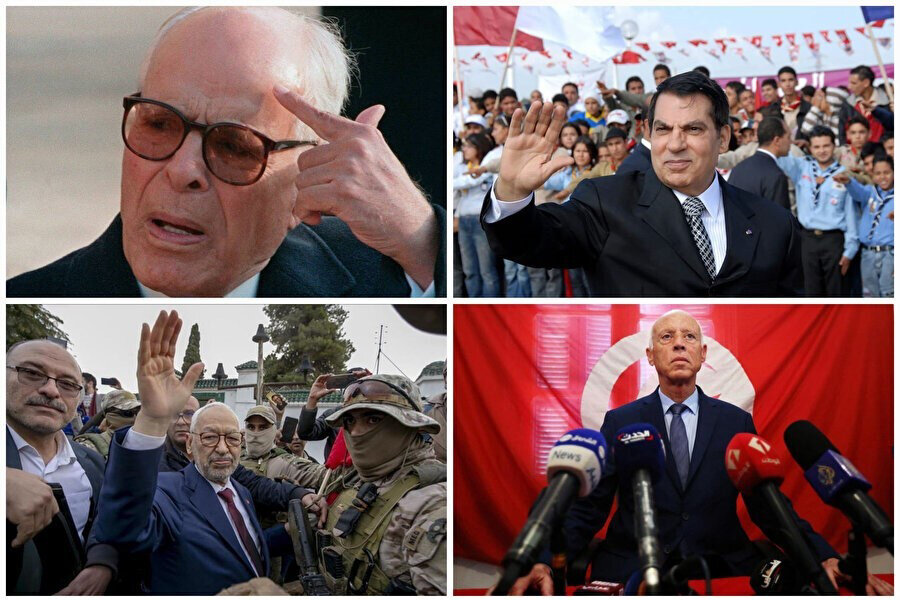 Tunus'un diktatörlük ve demokrasi arasındaki zorlu tarihi.