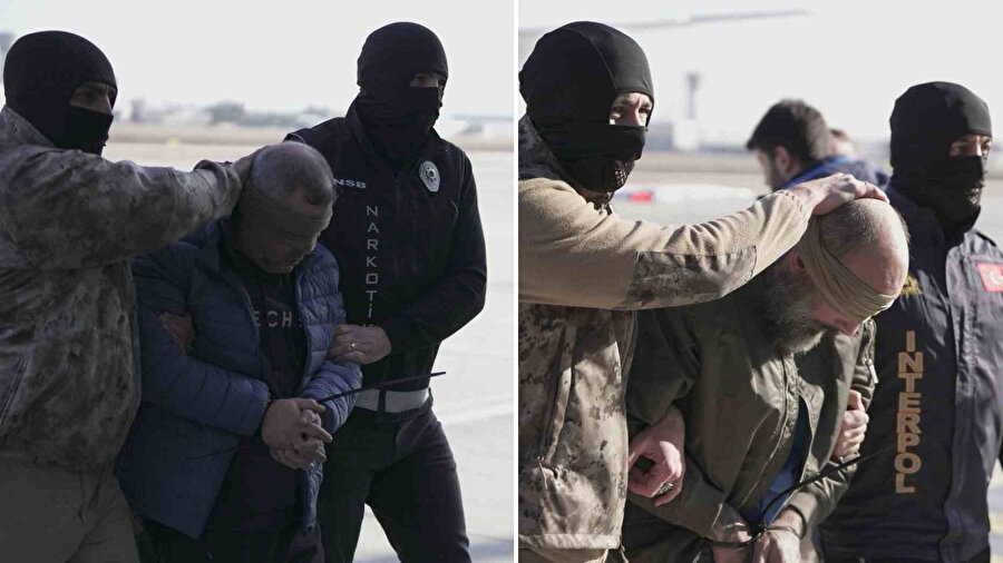 Kırmızı bültenle aranan 2 firari suçlu, Türkiye'ye getirildi
