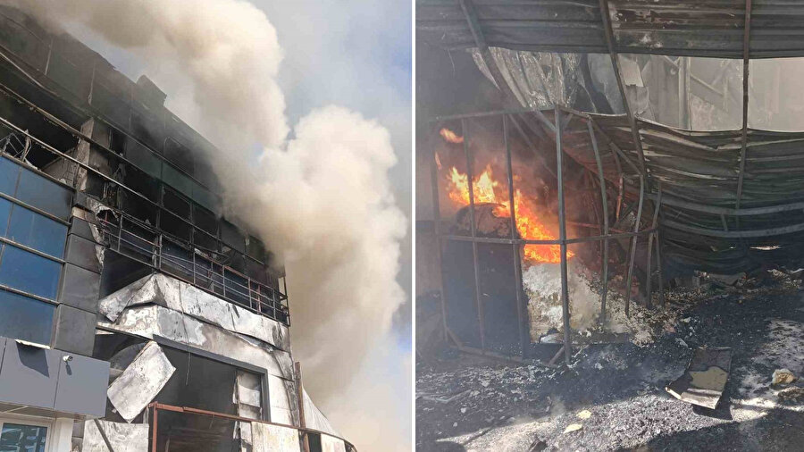 Başkent’te fabrika yangını