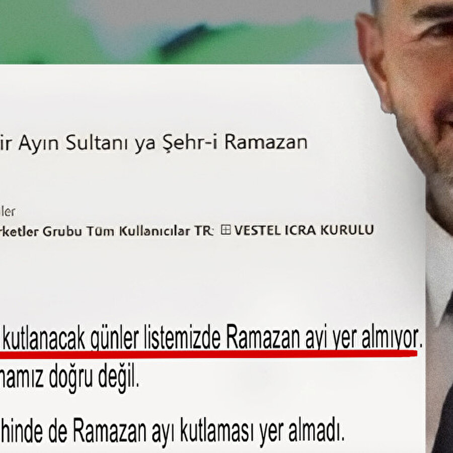 Ramazan ayını tebrik eden CEO'ya uyarı