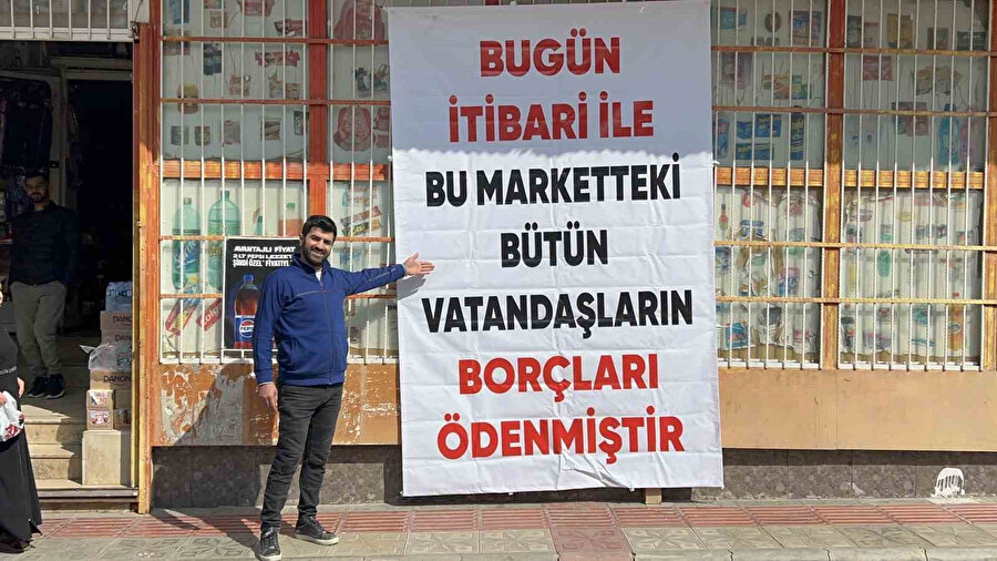 Gizemli hayırsever 400 depremzede ailenin 1 milyon 600 bin TL’lik bakkal borcunu ödedi