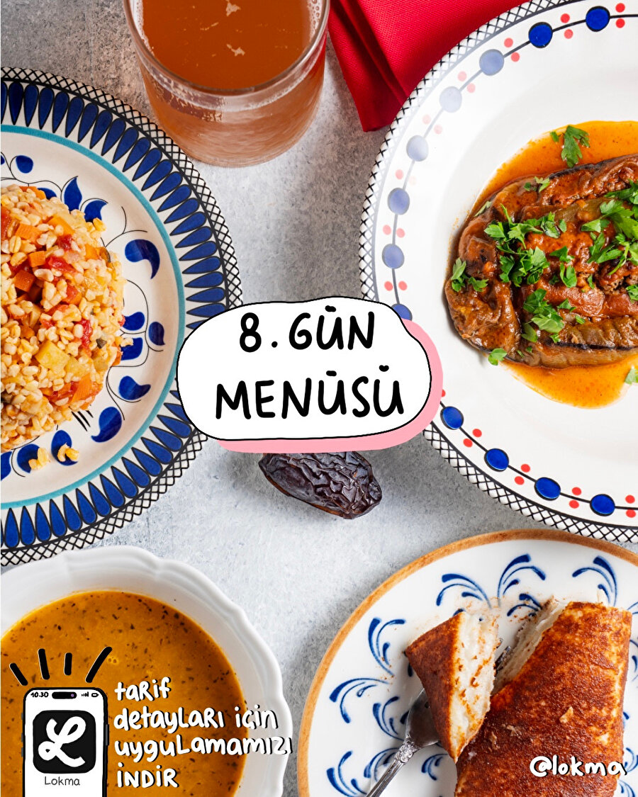 8. gün menüsü