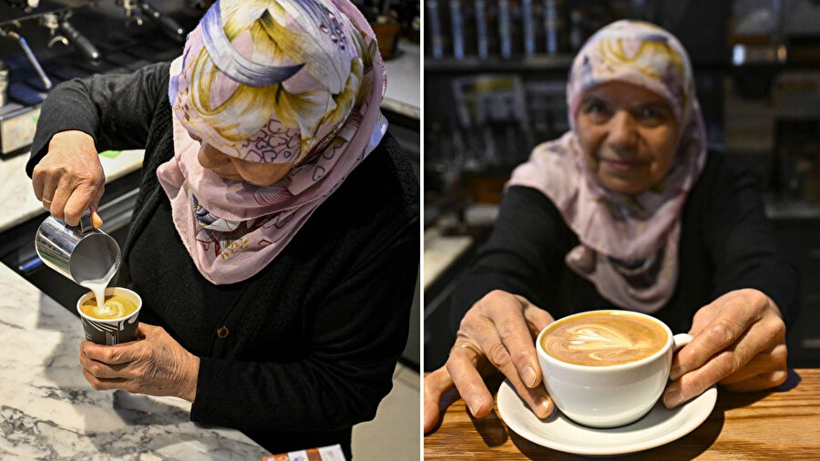 Sosyal medyanın gündeminde: 70 yaşındaki barista teyze