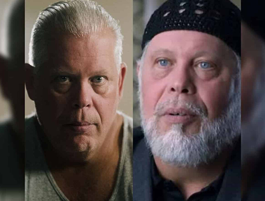 Richard McKinney'in İslâm'ı kabul etmeden önceki ve İslâm'ı kabul ettikten sonraki fotoğrafı.