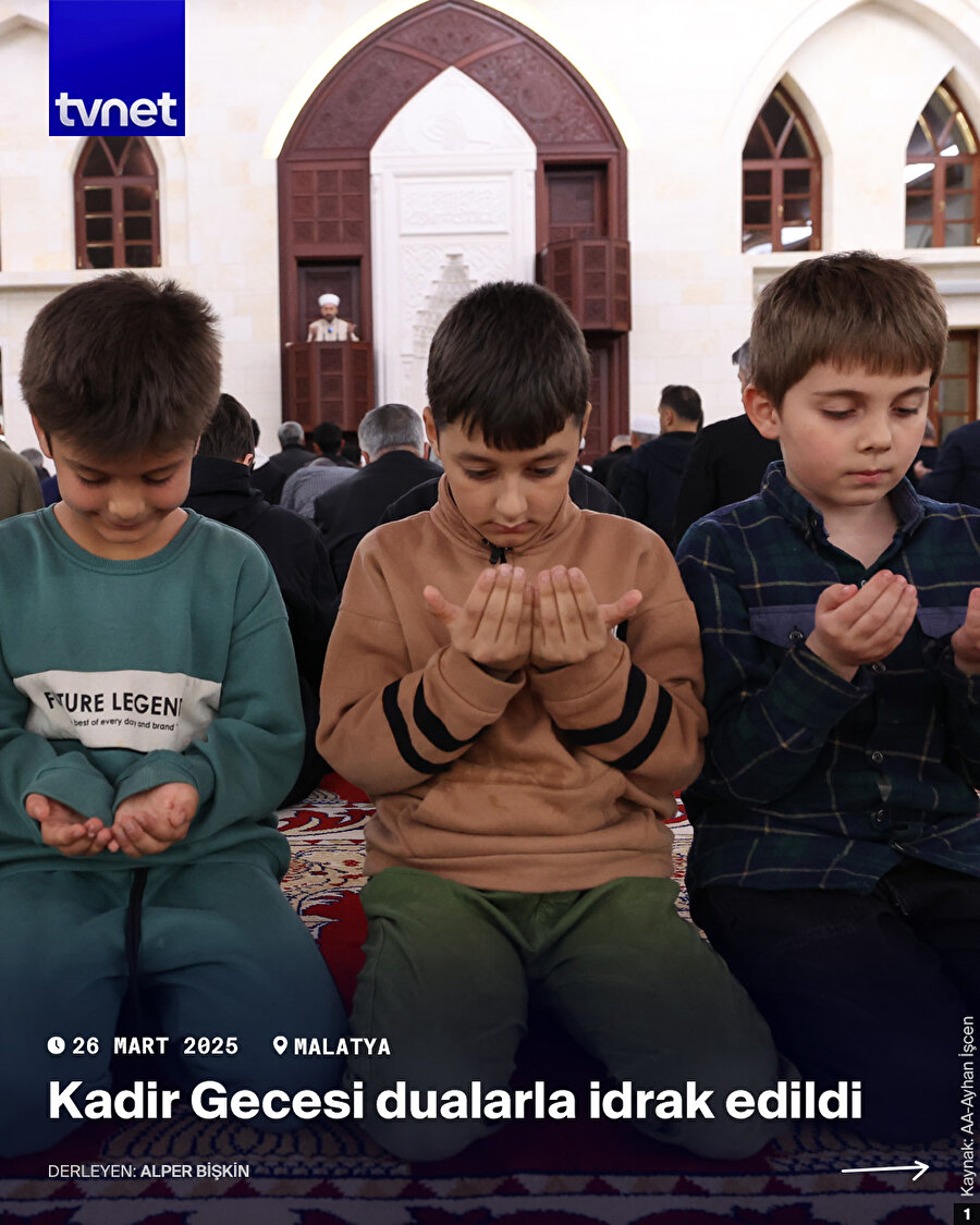 Kadir Gecesi dualarla idrak edildi