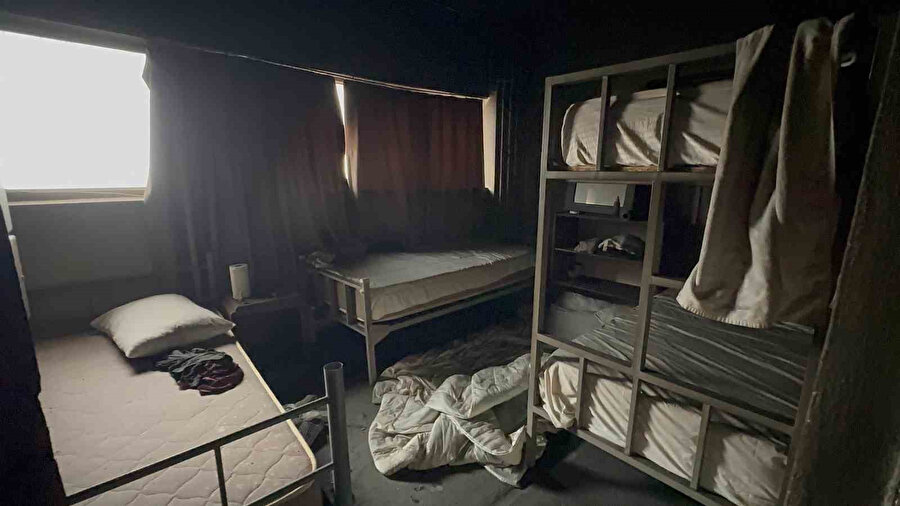 Uludağ'da yanan otelin içi böyle görüntülendi