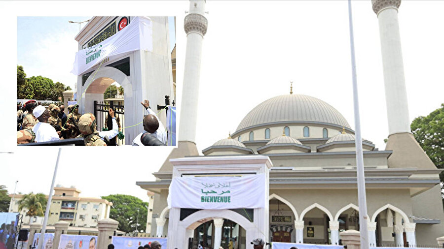 Albayrak Grubu'nun Gine'de inşa ettiği Recep Tayyip Erdoğan Camisi'nin açılışı gerçekleştirildi