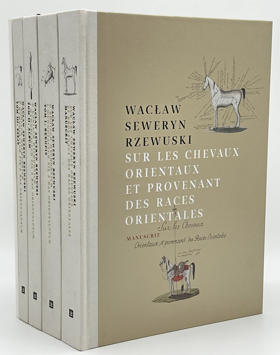 Rzewuski, Suudi Arabistan Çölü'nün kültür ve geleneklerini kaydeden 400'den fazla renkli çizimin yer aldığı Sur les chevaux orientaux et provenants des races orientales adlı eserini Fransızca olarak kaleme aldı.