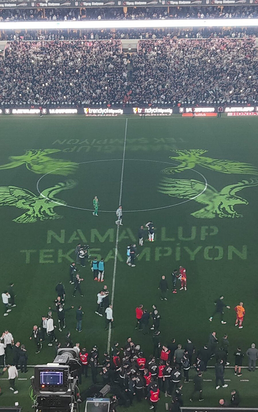 Derbi sonu dikkat çeken mesaj