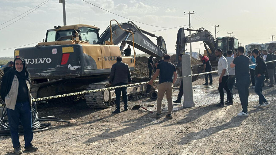 Şanlıurfa'da göçük meydana geldi.