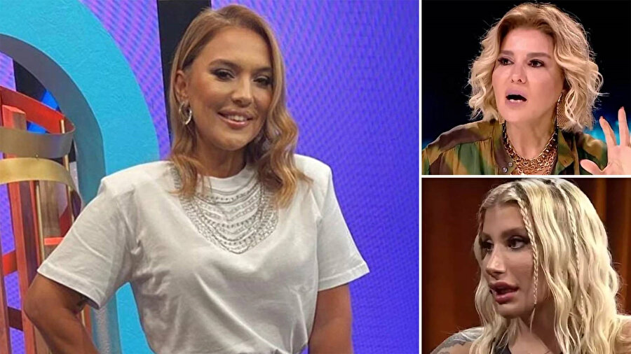 Demet Akalın(solda), Gülben Ergen(sağ üst) ve İrem Derici(sağ alt)