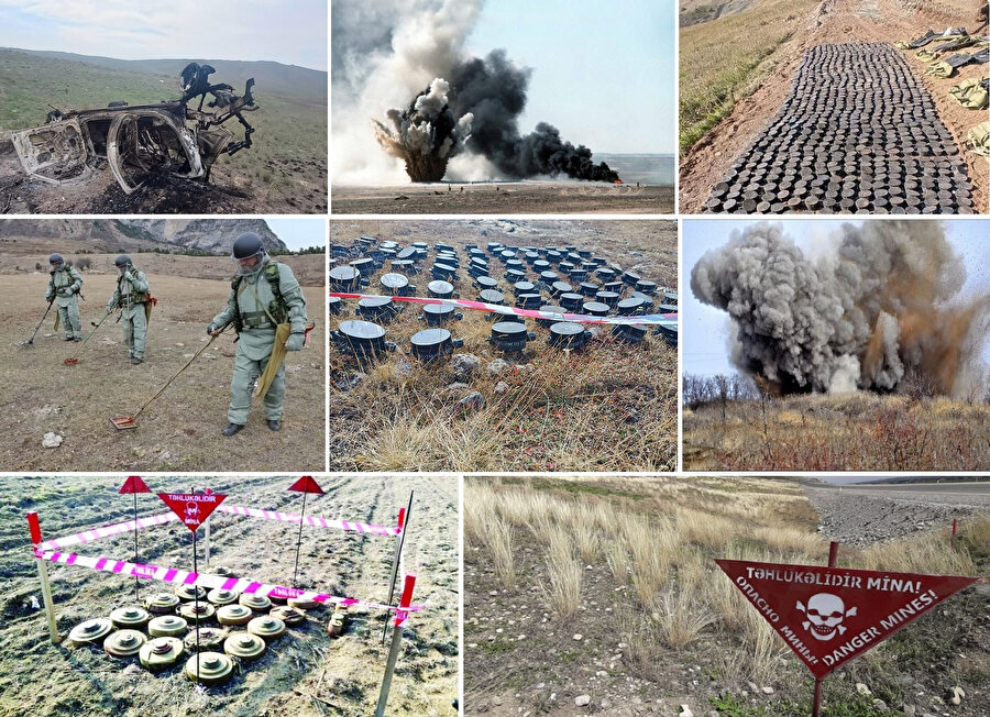 Azerbaycan topraklarının yaklaşık yüzde 12'si, 1,5 milyon mayın ve bilinmeyen sayıda patlamamış mühimmatla çevrili.