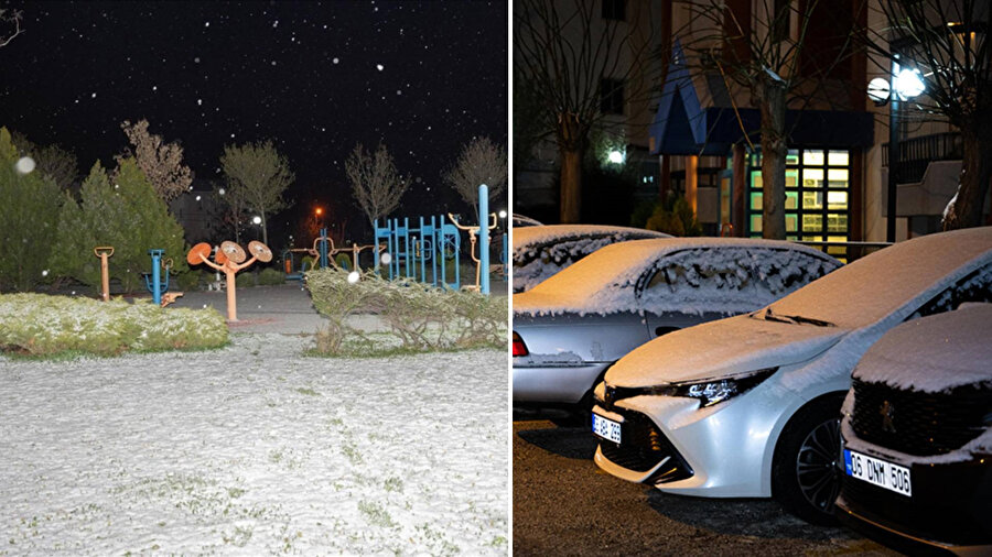 Ankara'da kar yağışı etkili oldu