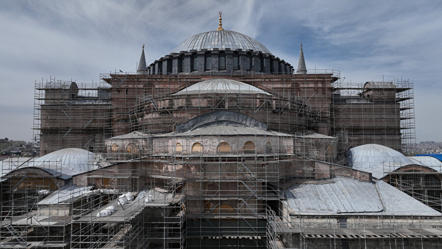 Ayasofya'da restorasyon çalışması: Depreme karşı daha dayanıklı hale getirilecek