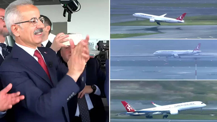 ​İstanbul Havalimanı'nda tarihi gün: Üç uçak aynı anda havalandı