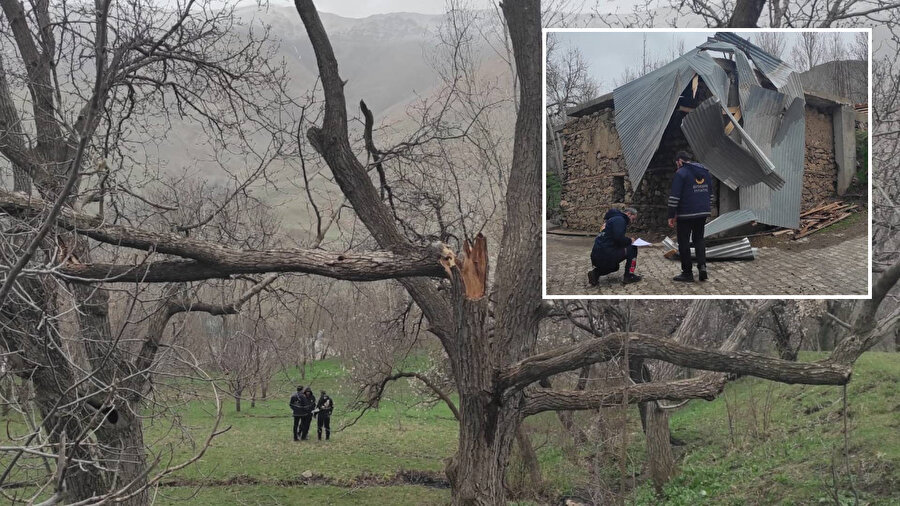 50’den fazla evin çatısı uçtu: 100’ün üzerinde ağaç devrildi
