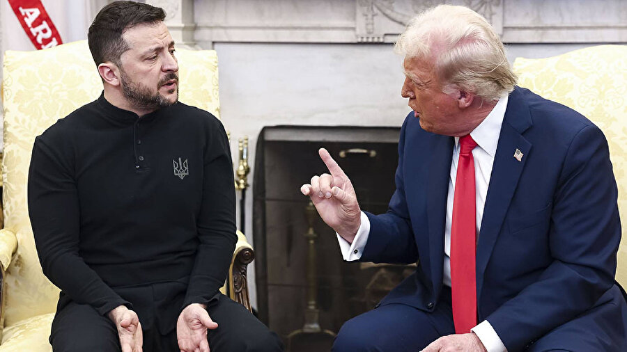 Ukrayna Devlet Başkanı Volodimir Zelenski ve ABD Başkanı Donald Trump  