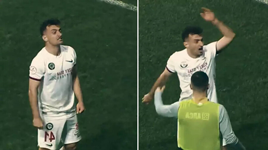 Amedspor-Çorum FK maçında ortalık karıştı: Burak Süleyman, Amed taraftarlarıyla tartışma yaşadı