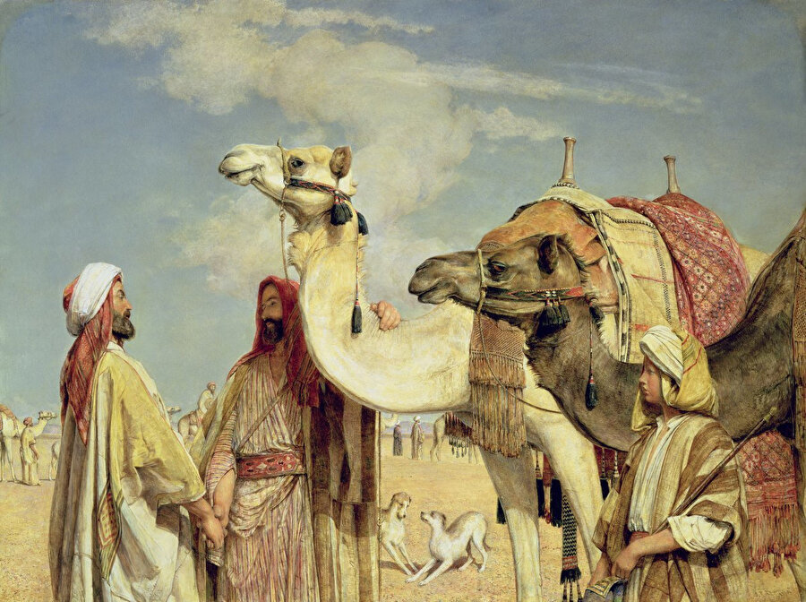 “Çölde selamlaşma” Mısır, 1855.