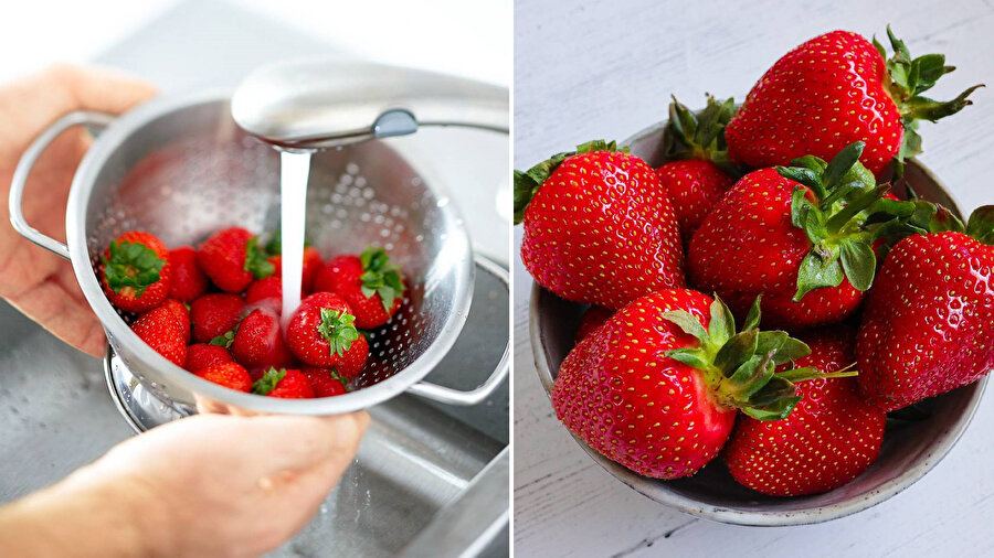 Çilekleri tarım ilacından arındırmanın kolay ve etkili yolları