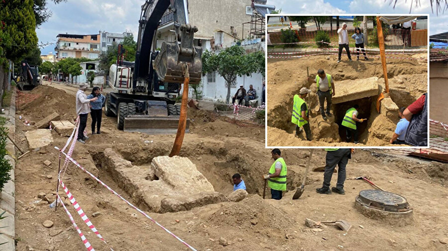 Yol çalışmasına tarih engeli: Roma dönemine ait mezarlar bulundu 