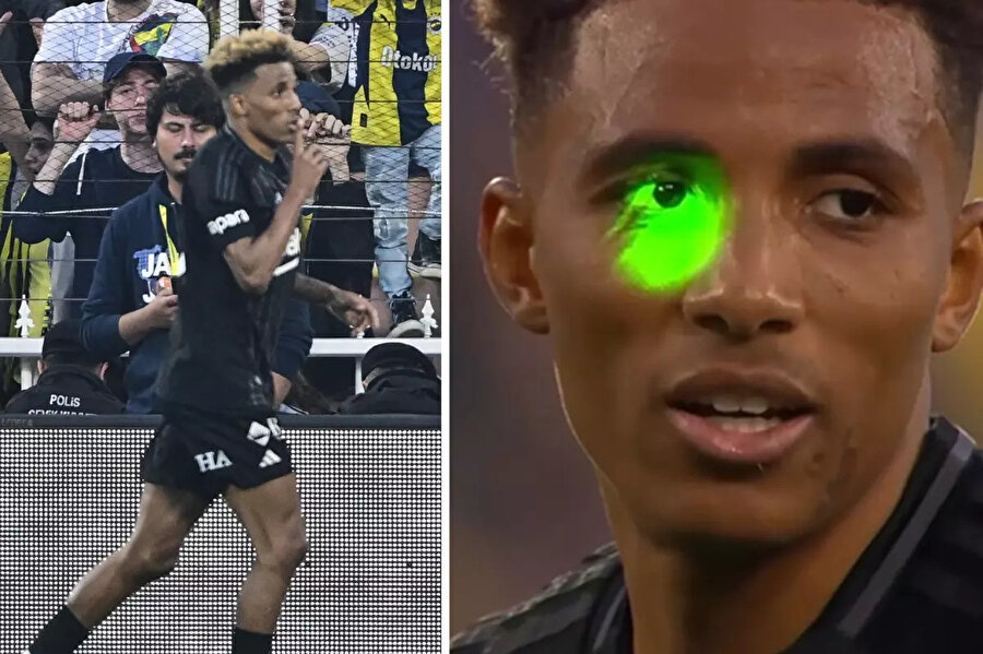 Gedson Fernandes'e lazer tutan taraftar gözaltına alındı