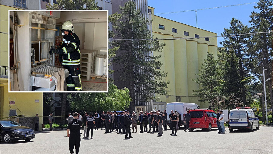 Çorum'da un fabrikasında patlama meydana geldi.