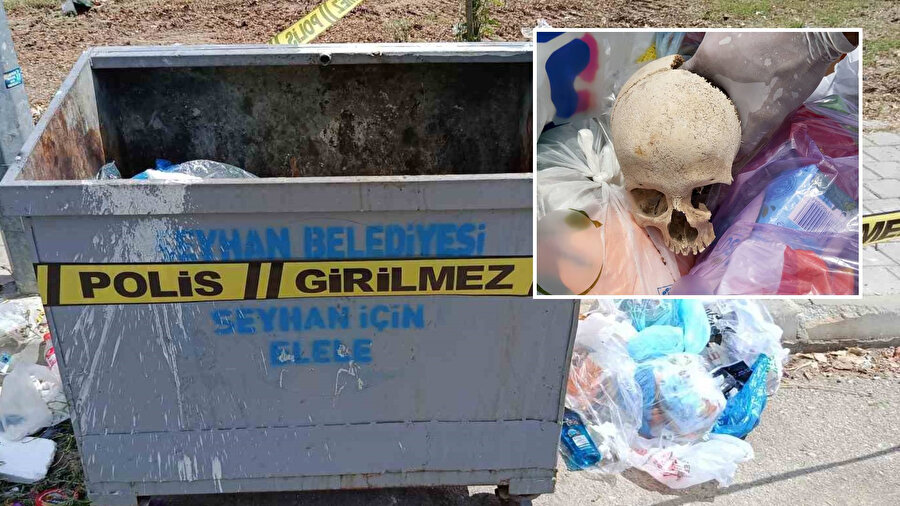 Çöp konteynerinden insan kafatası çıktı: Kağıda sarılı halde bulundu