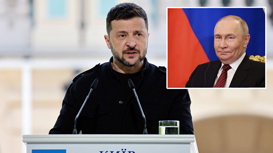 Ukrayna lideri Zelenskiy ve Rusya lideri Putin