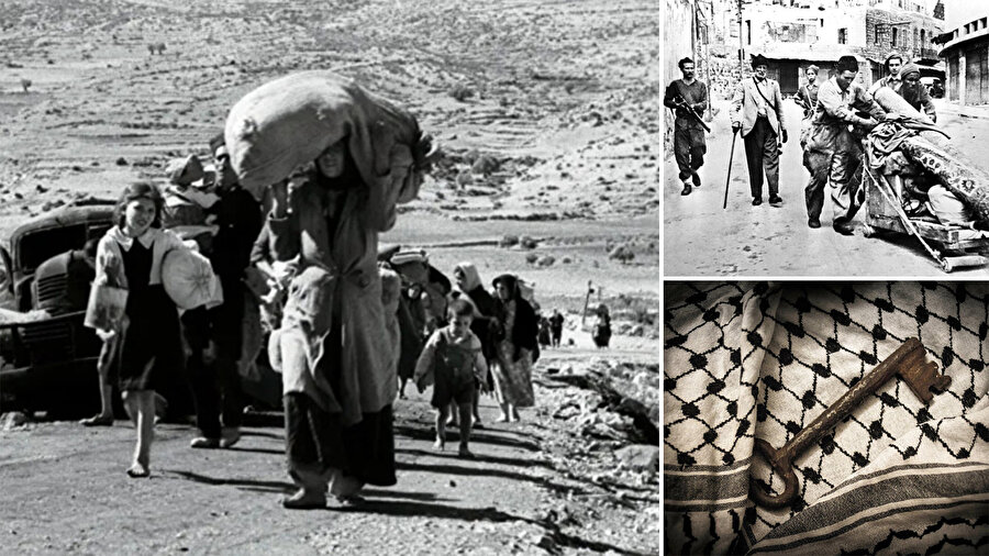 Nekbe sürecinde binlerce yüz binlerce Filistinli, İsrail Devleti'nin kurulmasından sonra yaşanan baskı, korku ve katliam yüzünden kaçmak zorunda kaldığı topraklarına hâlâ geri dönemedi.