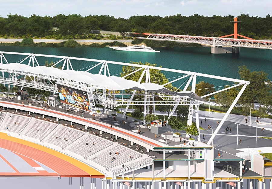 Ulusal Atletizm Merkezi 3 boyutlu çalışma görseli.