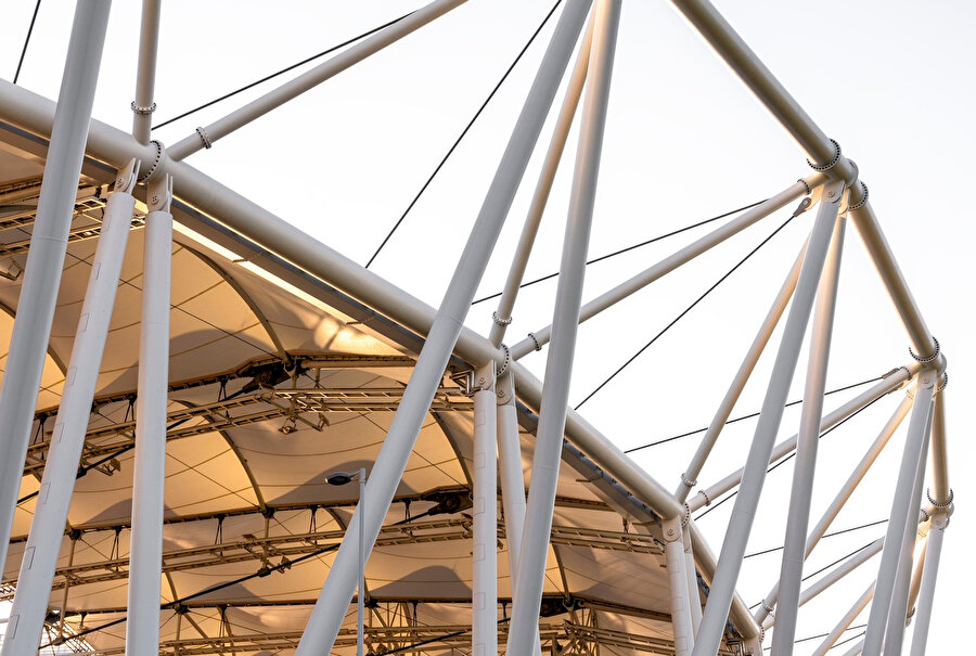 Yapının çatı detayı.