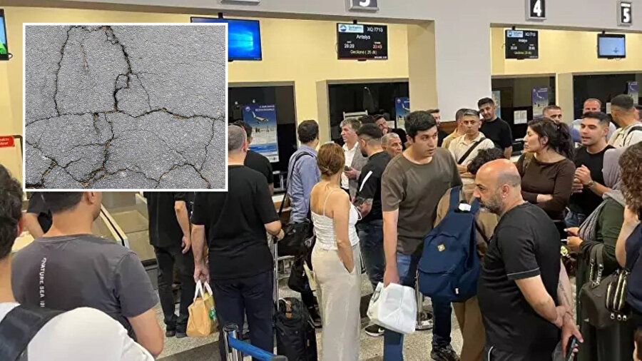 Diyarbakır Havalimanı'nda pistte çatlak: Uçuş trafiği durduruldu
