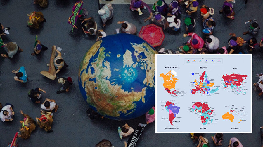 Dünyada en çok hangi soyadları kullanılıyor?