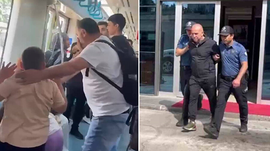 Marmaray'da çocuklarının yanında darbedilen babaya saldıran şüpheli tutuklandı