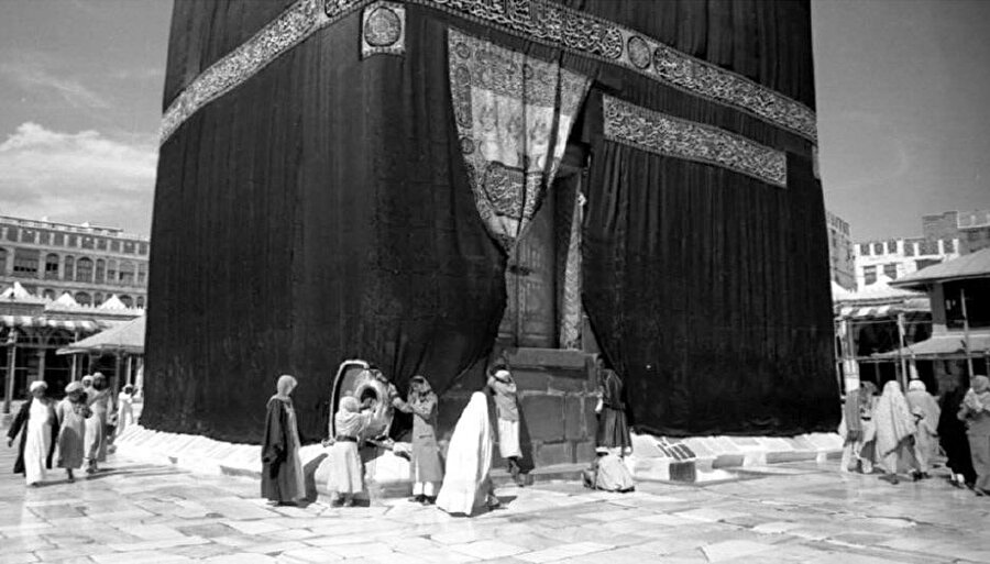 Kâbe'nin 1919 yılına ait bir fotoğrafı.