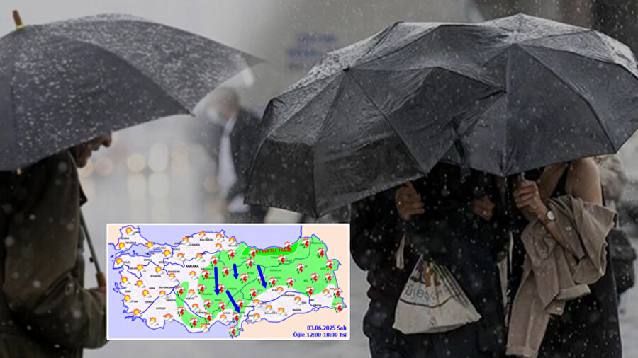 Meteoroloji'den 4 il için sarı kodlu uyarı: 3 Haziran 2025 hava durumu raporu