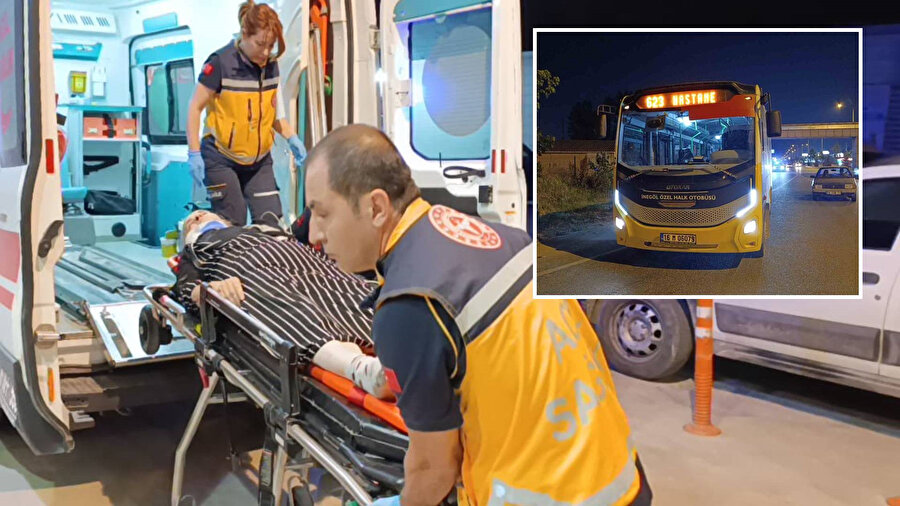 Üst geçidi kullanmadan karşıya geçmek istedi: Otobüs çarptı