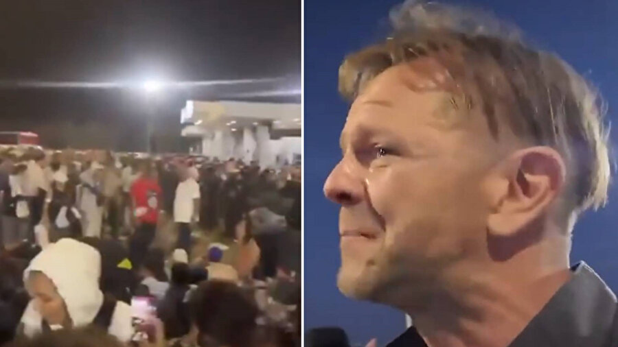 İngiliz hemşire Refah sınırında Mısır polisine yalvardı.