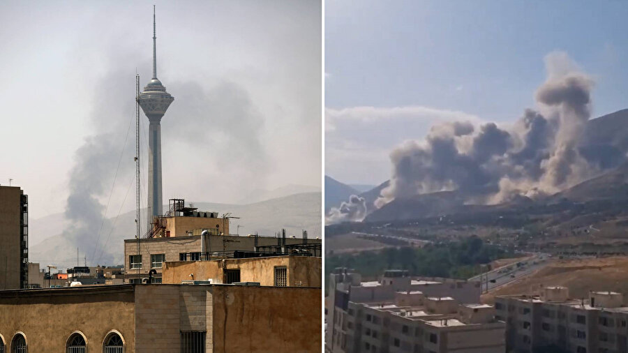 İsrail Tahran'ı vuruyor: Art arda patlama sesleri