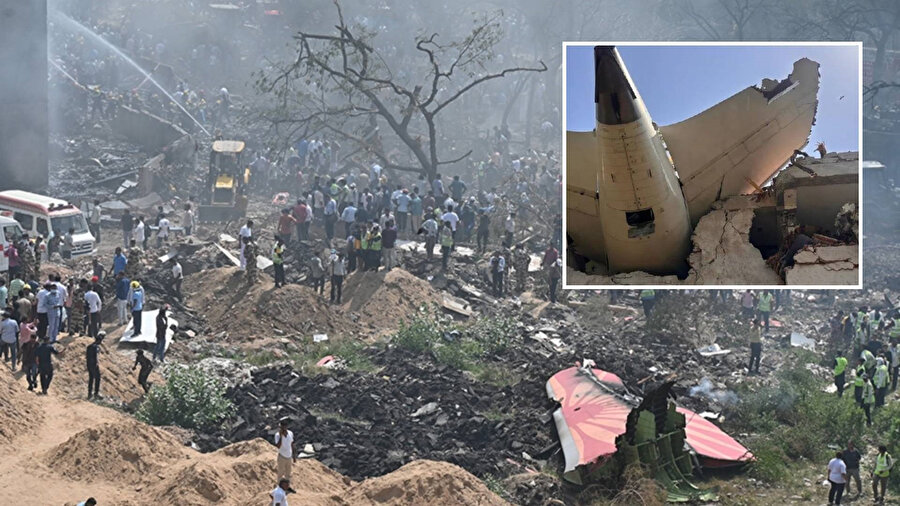 Hindistan'da düşen uçakta güvenlik ihlaline rastlanmadı.